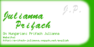 julianna prifach business card